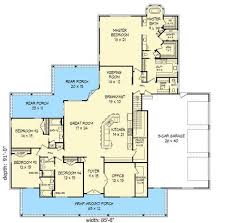 Plan 68426vr Graceful Southern House Plan Southern House Plan Floor Plans House Plans