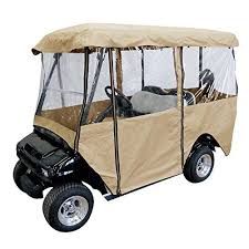 Deluxe 4 Passenger Golf Cart Driving Enclosure Storage Cover Fits E Z Go Club Car And Yamaha Click On The Image Golf Carts Golf Cart Storage Golf Cart Covers
