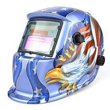 Solar Powered Welding Helmet Auto Darkening Hood With Adjustable Shade Range 4 9 13 For Mig Tig Arc Welder Mask Blue Eagle De Welding Helmet Arc Welders Helmet
