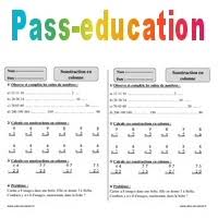 Sur cette page, vous trouverez en particulier des exercices sur la soustraction niveau cycle2 (cp, ce1 et ce2). Soustraction En Colonne Ce1 Exercices Corriges Calcul Mathematiques Cycle 2
