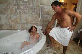 Lovely Teen Girl Alyssa Hart Takes A Bath When Shes Joined By A Man  Yearning For A Handjob  DefineBabe.com