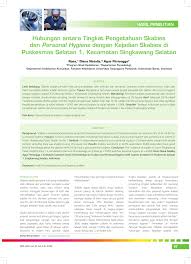 Check spelling or type a new query. Pdf Hubungan Antara Tingkat Pengetahuan Skabies Dan Personal Hygiene Dengan Kejadian Skabies Di