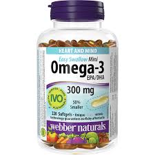 Omega-3 300 mg EPA/DHA Easy Swallow Mini | Webber Naturals