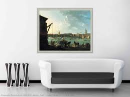 Museum Art Reproductions London Bridge from The Old Swan by Herbert Pugh  (1758-1788)