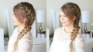 Braids are one of the easiest ways to get your wet hair out of your face, while still looking cute on a hot summer day. Side French Braid Missy Sue Youtube