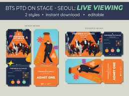 Seoul: Live Viewing BTS PTD Permission to Dance MOVIE - Etsy