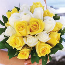 Select from premium yellow carnations of the highest quality. Gorgeous Bridal Rose Bouquets White And Yellow Roses Globalrose