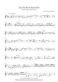 Tum Se Hi Instrumental Flute Violin Notes Lead Sheet Music Pdf Bollywood movies hindi mp3 songs 2020. tum se hi instrumental flute violin notes lead sheet music pdf