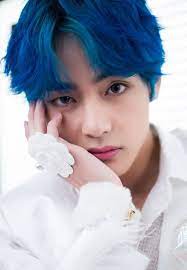Fixing Him Vm Blue Hair Taehyung Blue Hair Bright Blue Hair