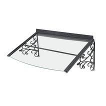 Auvent Authentique Edessa Verre Et Alu Auvent De Porte Auvent Verre Feuillete