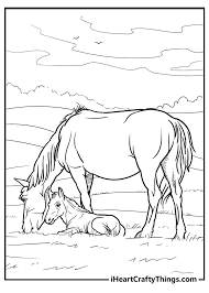 Free horses coloring page for preschool, kindergarten and grade school children. 30 Horse Coloring Pages 100 Free Uploaded 2021
