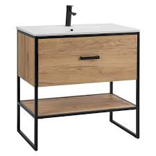Shop wayfair for the best narrow bathroom table. Industrial Style Bathroom Furniture Set Manhattan 56 4 Piece In Gold C