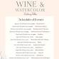 Wine and Watercolor event in Palisade, CO