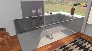 The aluminum glass shower … Hansgrohe Sbox Schlauch Aufrollsystem Wanne Shk Tv Montage Youtube