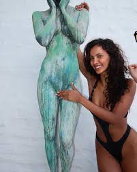 Maya Jama in a Swimsuit