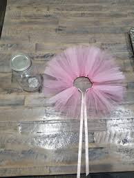 Mason Jar Candy Dush Tutu Baby Shower Decoration Etsy In 2020 Baby Shower Decorations Tutu Party Decorations Mason Jar Candy