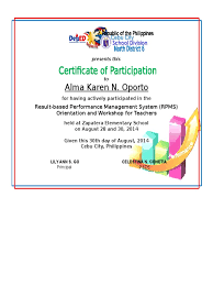 You can edit the text and add a logo and/or image. Rpms Certificate Of Participation Pdf