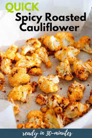 Quick Spicy Roasted Cauliflower Recipe Diabetic Side Dishes Recipes Cauliflower Recipes