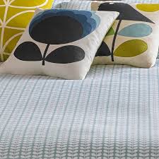 Lovely duvet cover , like the design which will look good in new bedroom. Orla Kiely Tiny Stem Duck Egg In Fashion Duvet Covers At Seymour S Home