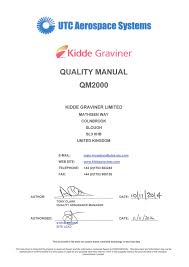Quality Manual Qm2000 Utc Aerospace Systems
