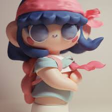 Artstation In The Wind Puffy Puffpuff In 2020 Vinyl Art Toys 3d Character Cute Kawaii Animals