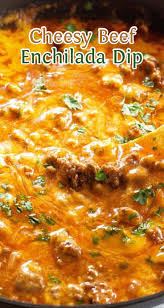 Cheesy Beef Enchilada Dip