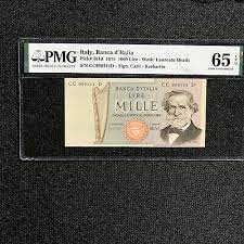One dollar is divided into 100 cents (symbol: Italy 1000 Lire Vatican