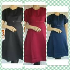 Harga kaos manset busui / kaos ibu menyusui. Dress Kerja Ibu Hamil Model Baju Hamil Kerja Dh039 Shopee Indonesia