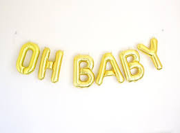 Oh Baby Balloons Letter Balloons Banner Baby Shower Banner Etsy Letter Balloons Baby Shower Photo Props Baby Shower Balloons