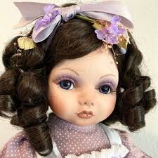 Hamilton Collection, "Shy Violet", Bisque head, cloth body artist doll