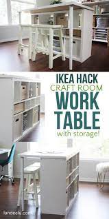 Let's face it, our craft room space may contain a lot more stuff compared to the other rooms in the house. Ikea Hack Craft Room Table An Easy Ikea Hack For Your Craft Room
