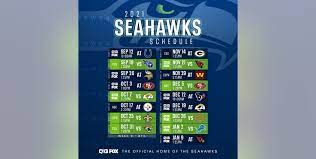 Seahawks 2021 Schedule Includes Ten Games On Q13 Fox Five Prime Time Games