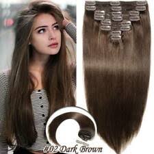 Euronext dark brown clip in hair extensions 14 inch. Euronext 14 Clip In Human Hair Extensions Dark Brown 374100 For Sale Online Ebay