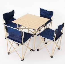Folding furniture sets are portable, affordable and are a great furniture solution in maximizing space and meeting capacity requirements. Outdoor Folding Table And Chair Set Outdoor Picnic Table And Chair Barbecue Camping Chair Self Driving Portable Table Aliexpress