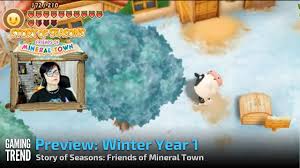 This game is perfectly designed to be played in bursts. Winter Wonderland In Story Of Seasons Friends Of Mineral Town Youtube
