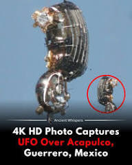 High-definition 4K photo reportedly captured an unidentified flying object over Acapulco. The object appears bright and distinct in the sky, standing out against the coastal backdrop, and has sparked discussion among locals