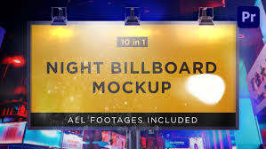 5,000+ vectors, stock photos & psd files. Night Billboard Mockup By Proskurovskiy Videohive