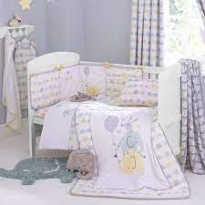 Grey Elephant Bed Linen Collection Baby Bedding Sets Nursery Cot Bedding Baby Bed