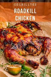 Roadkill Chicken Oder Platthuhn Bbq Huhn Vom Smoker Oder Grill Rezept Huhn Grillen Bbq Huhnchen Bbq Rezepte