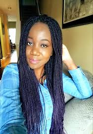 Black And Purple Braids Dark Purple Medium Size Box Braids Purple Box Braids Purple Braids Braids