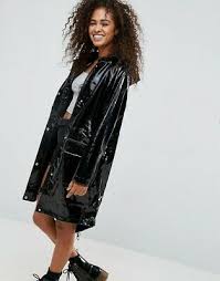Sites sur la même thématique. Impermeable Cire Vinyle Noir Brillant Asos Taille 44 Occasion Bon Etat General Ebay
