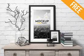 Photo frame mockups vol.1 collection of 8 psd frame mock ups. Picture Frame Free Psd Mockup Free Psd Templates