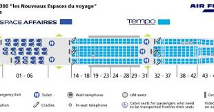 Air France Airlines Airbus A340 300 Aircraft Seating Chart