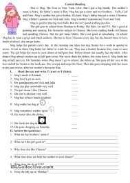 Control Reading Reading Comprehension Worksheets Reading Comprehension Learn English
