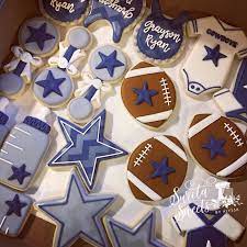 Dallas Cowboys Baby Shower Sugar Cookies Dallas Cowboys Baby Shower Cowboy Baby Shower Football Baby Shower