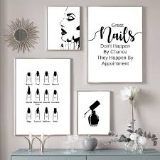 Stretch pieces of fabric across the hoops then personalize your bedroom wall decor with metallic monogram artwork. Art Dressing Room Wall Art Set Set Of 3 Beauty Quote Prints Beauty Salon Art Prints
