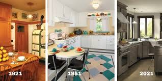 Kitchen cabinet was first used . One Hundred Years Of Kitchen Cabinets U S Kitchens And Baths