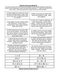 Examples of algebraic expressions are: 55 Algebraic Expressions Ideas Algebraic Expressions Middle School Math Equations