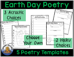 Downloads are subject to this site's term of use. Earth Day Poetry Activity Sheets Made By Teachers