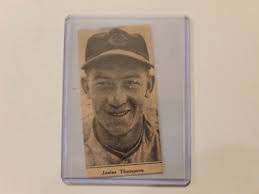 Junior Gene Thompson Reds 1939 Baseball Player Panel RARE! Rookie